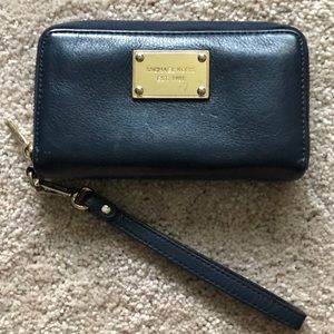 Michael Kors wristlet wallet Navy Blue